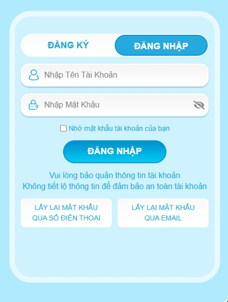 Hình minh họa biểu mẫu đăng nhập tài khoản trên 777X.